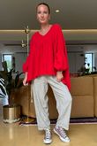 Made in Italy Santos Artist Smock Salsa
